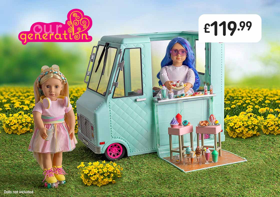 Our Generation Ice Cream Truck Sweet Stop Playset