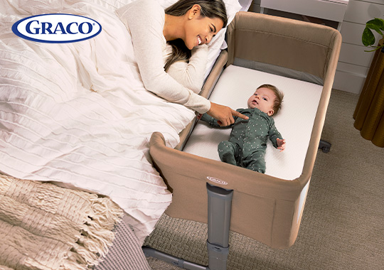 Graco Sweet2Sleep Bedside Crib Oatmeal
