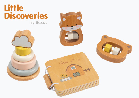 Little Discoveries by Bezou Wooden Toy Gift Set