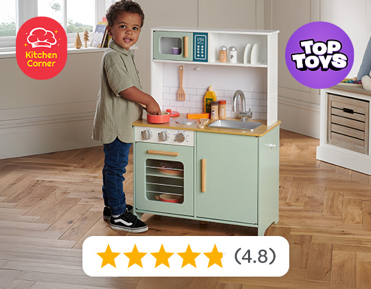 Kitchen Corner Wooden Play Kitchen