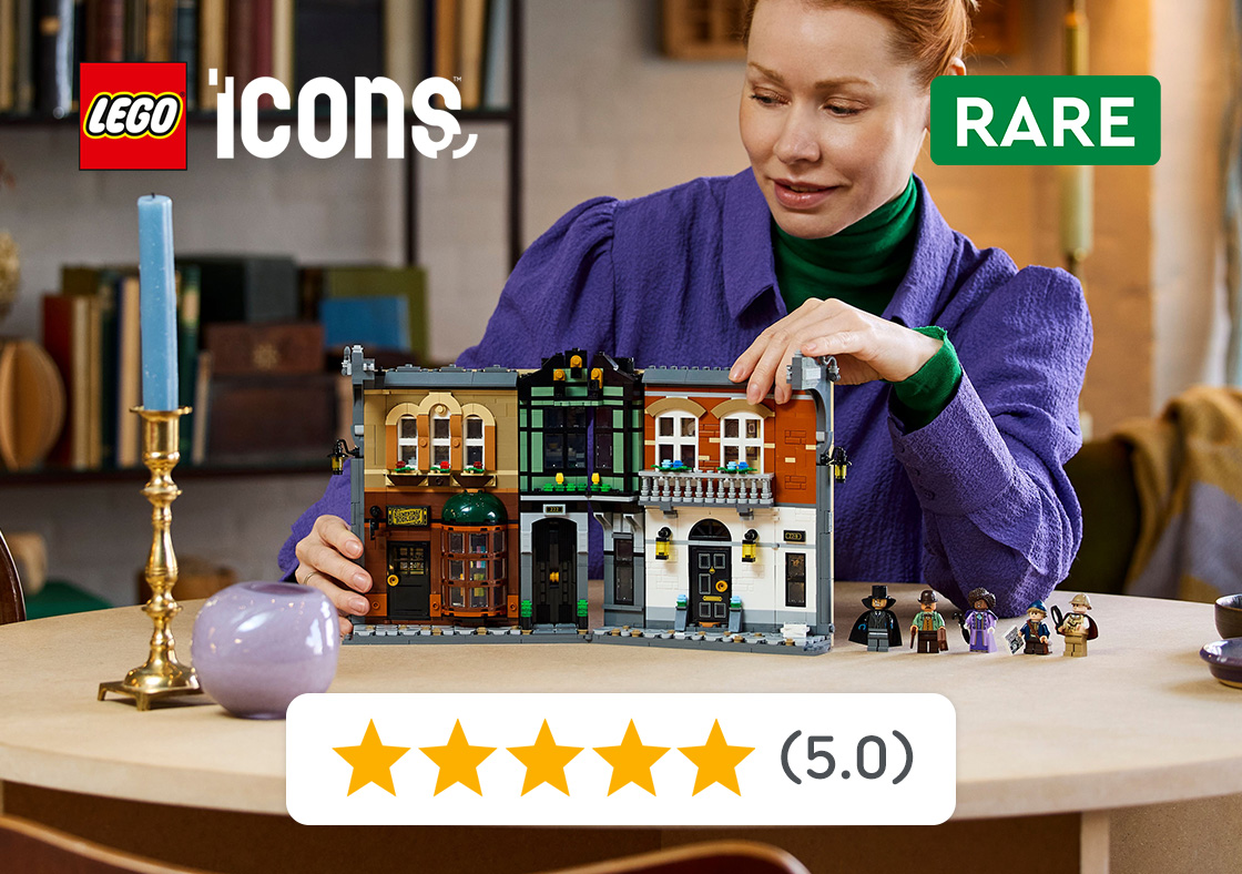 LEGO Icons 10351 Sherlock Holmes Book Nook Set for Adults