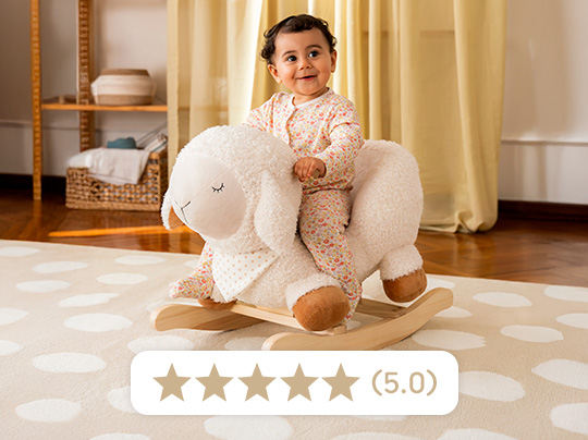 Wooden Baby Rocking Animal Sheep