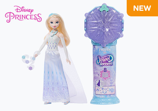 Disney Princess Dolls Jewel Reveal Elsa