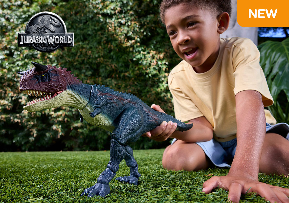 Jurassic World Survival Charge 'n Chomp Dinosaur Action Figure Carnotaurus