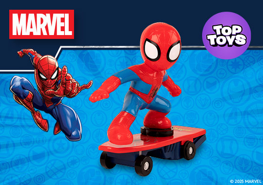Marvel Spider-Man Remote Control Skateboard Figure Set
