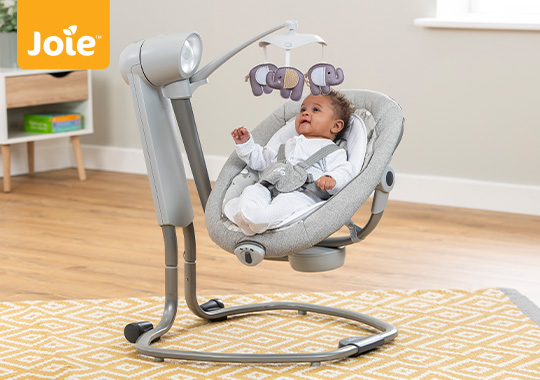 Joie Serina Swivel Baby Swing Elephant Duo