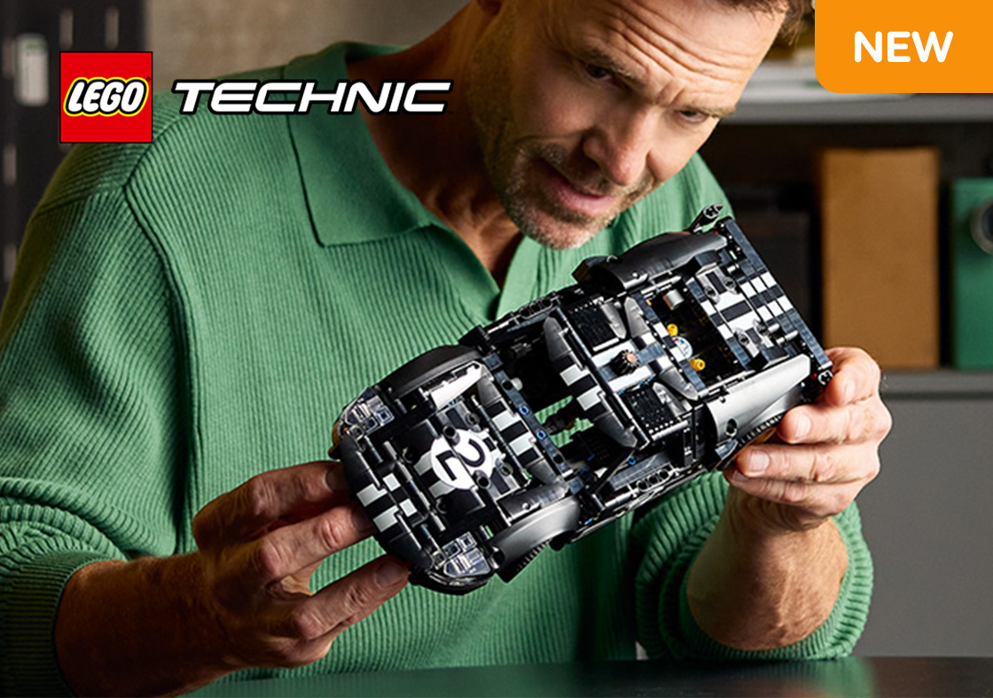 LEGO Technic 42223 1966 Ford GT40 MKII Race Car Set for Adults