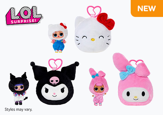 LOL Surprise Loves Hello Kitty Reversible Plush Assortment