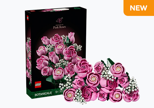 LEGO Botanicals 10374 Bouquet of Pink Roses Set for Adults
