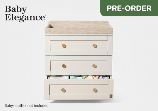 Baby Elegance Haddington Chest of Drawers with Changing Unit Stone
