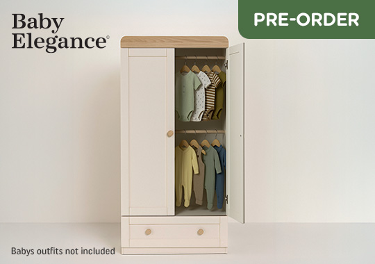 Baby Elegance Haddington Wardrobe Stone
