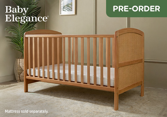 Baby Elegance Heuston Cot Bed Rattan
