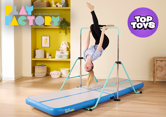 Play Factory Gymnastic Bar and Gym Mat Bundle