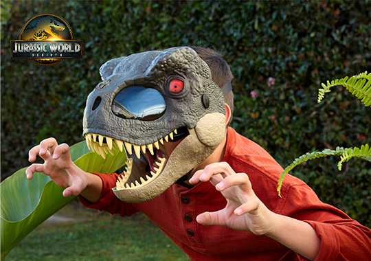 Jurassic World Rebirth Rage N Roar Dinosaur Mask T-Rex
