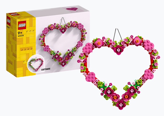 LEGO Icons 40638 Flower Heart Ornament Set