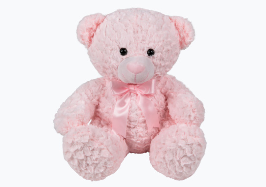 Pippa the Pink Sitting Teddy Bear 43cm