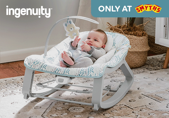 Ingenuity Keep Cosy 3-in-1 Grow with Me Baby Bouncer Spruce/ Lily