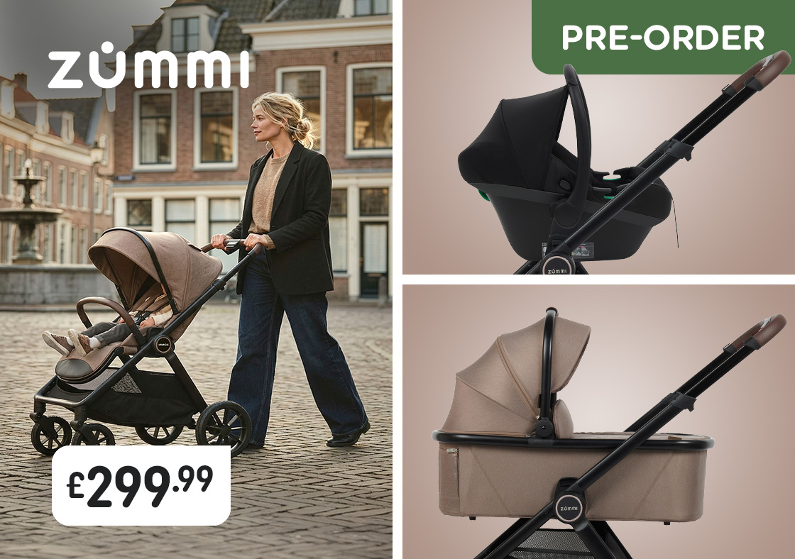 Zummi Swift 3-in-1 Travel System with EnfaSafe i-Size Car Seat Truffle
