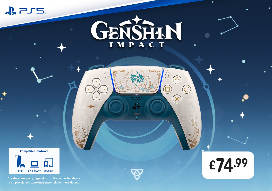 PlayStation 5 Genshin Impact Limited Edition DualSense Wireless Controller