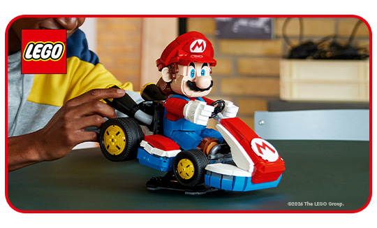 LEGO Super Mario 72037 Mario Kart: Mario & Standard Kart Set for Adults