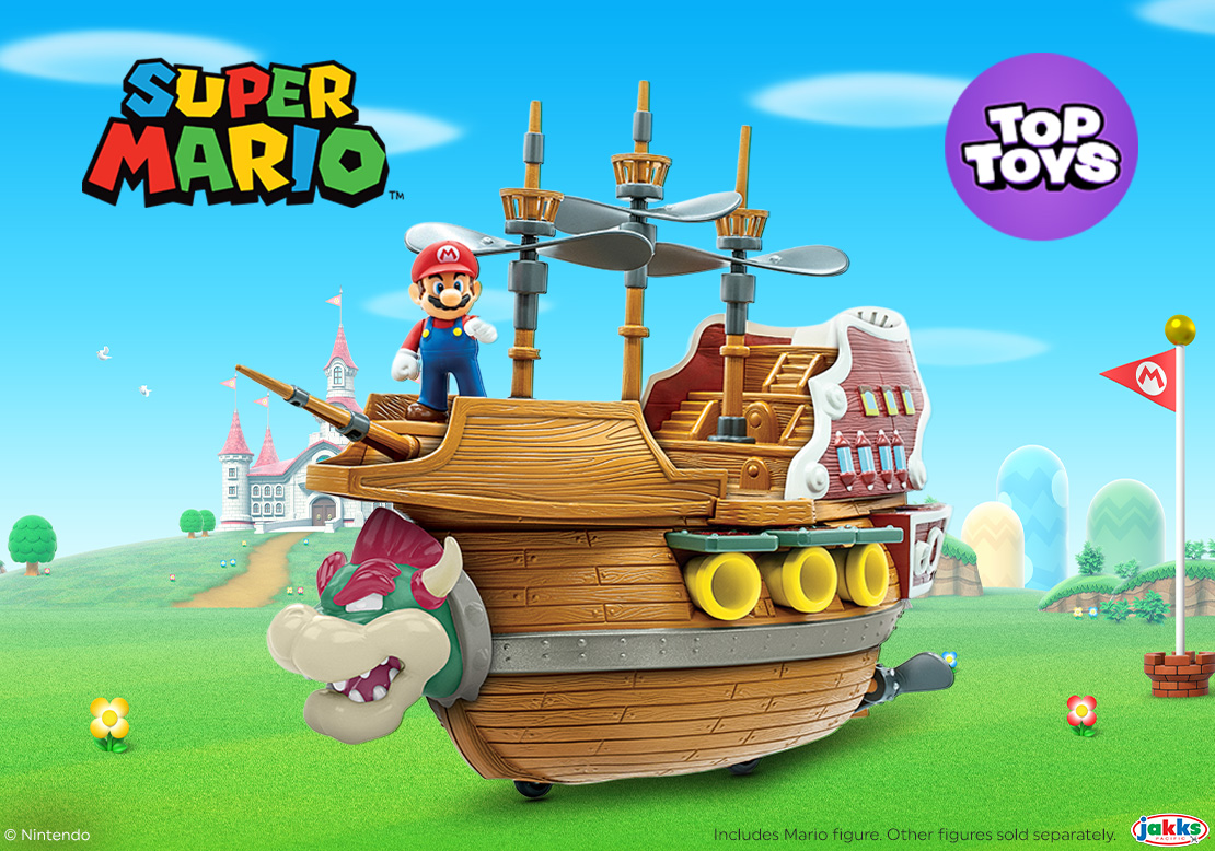 Nintendo Super Mario Playset Bowser's Airship Deluxe