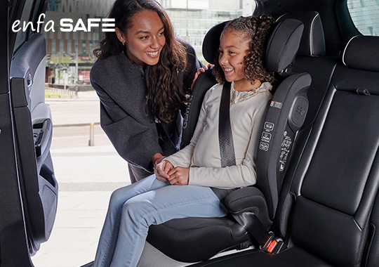 EnfaSafe Gemini i-Size ISOFix R129 High-Back Booster Seat Black