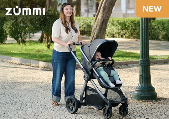 Zummi Panorama XTi 2-in-1 Travel System with EnfaSafe i-Size Car Seat Pewter