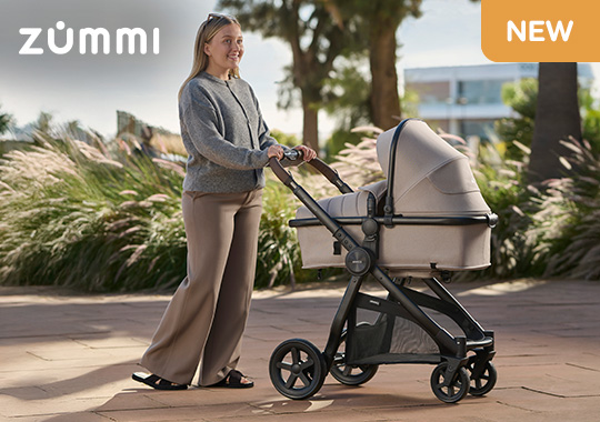 Zummi Panorama XTi 2-in-1 Travel System with EnfaSafe i-Size Car Seat Nougat