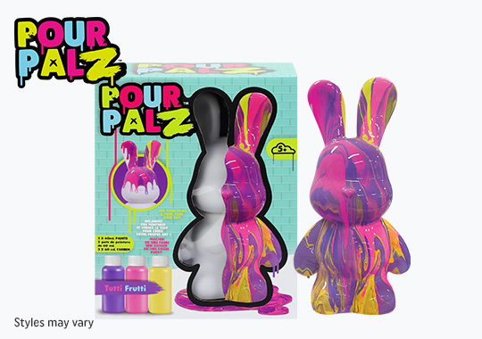 Pour Palz Paint Bunny Rabbit Golden Splash Assortment