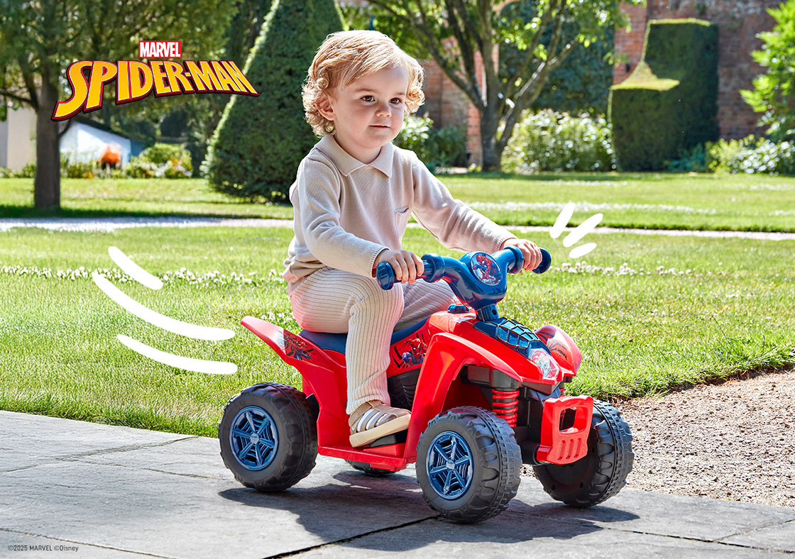Spider-Man ATV Quad Bike 6V Electric Ride On