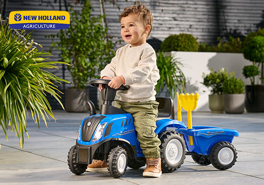 New Holland T7 Tractor Ride On with Trailer