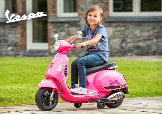 Vespa GTS Super Scooter 6V Electric Ride On Pink