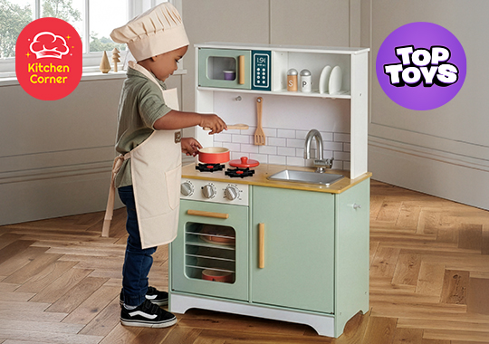Kitchen Corner Wooden Play Kitchen