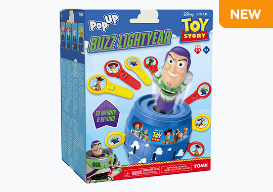 TOMY Pop-Up Disney Pixar Toy Story Buzz Lightyear Game