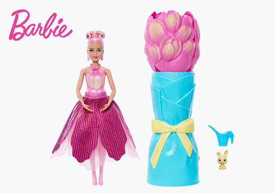 Barbie Petal Pop Reveal Doll Pink Tulip
