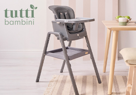 Tutti Bambini Nova Lite High Chair and Rocker Grey