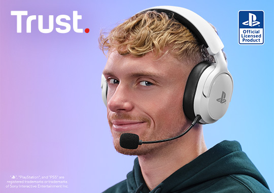 Trust GXT 499W Forta Wireless Gaming Headset for PS5 - White