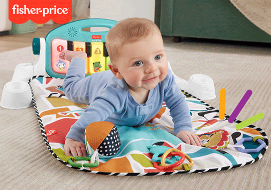 Fisher-Price Glow and Grow Kick & Play Piano Baby Gym