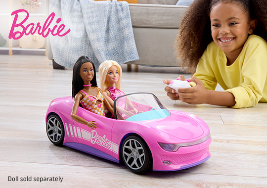 Hot Wheels Barbie Remote Control Convertible Car