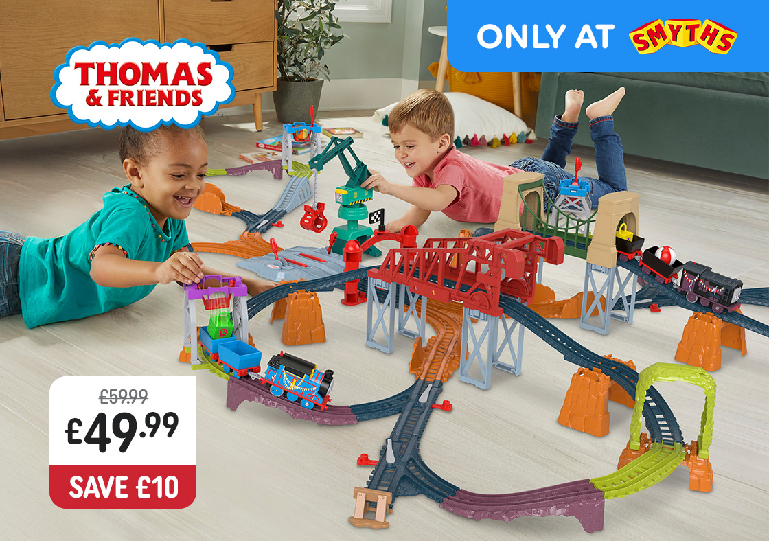 Thomas & Friends Thomas & Diesel Raceway Train Track Set 80 Pieces