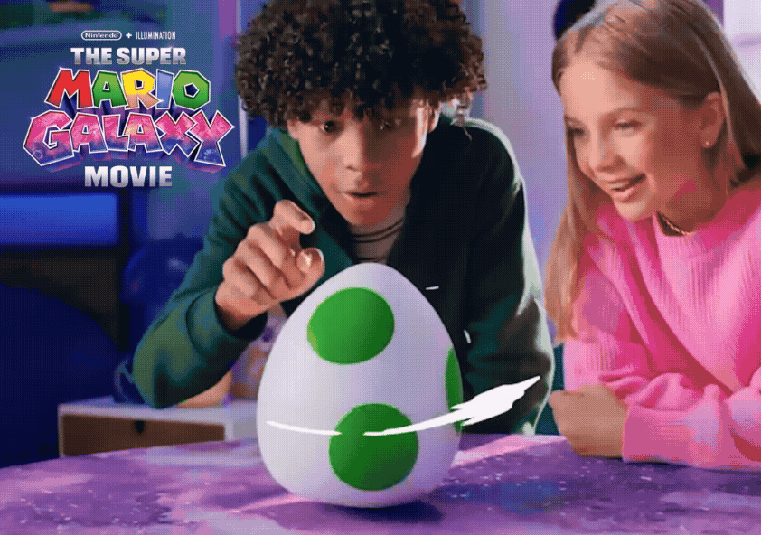 Nintendo The Super Mario Galaxy Movie Hatchin Yoshi Interactive Egg