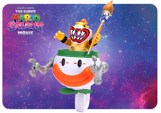 Nintendo The Super Mario Galaxy Movie Bowser Jr Clown Car Set