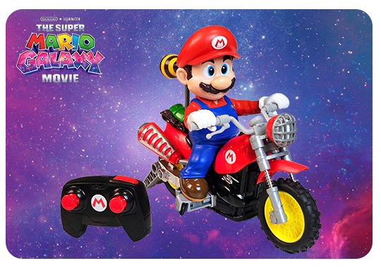 Hot Wheels x The Super Mario Galaxy Movie Remote Control Mario Wheelie Motocross