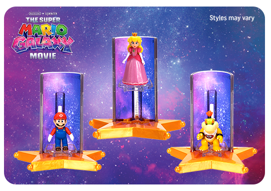 Nintendo The Super Mario Galaxy Movie Figures with Star Launcher Set
