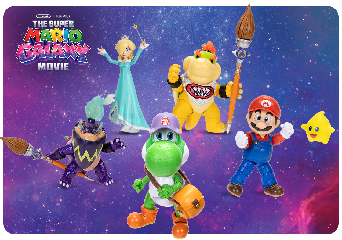 Nintendo The Super Mario Galaxy Movie 13cm Figures