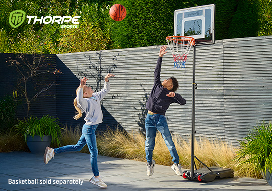 155 - 210cm Thorpe Sports Portable Basketball Stand