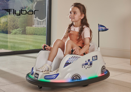 Flybar V2.5 Glow 12V Electric Bumper Car White