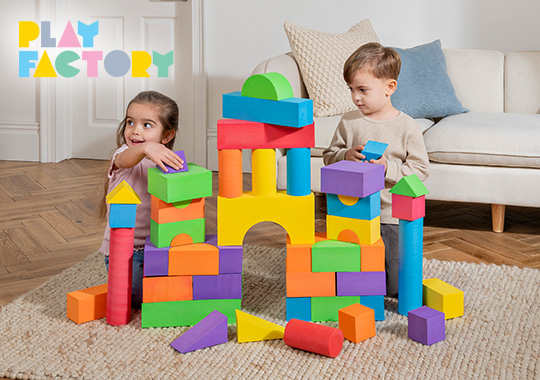 Play Factory Fun Foam Blocks 48 Piece Set