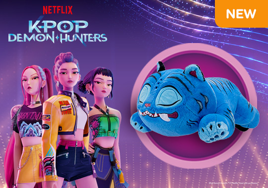 Netflix K-Pop Demon Hunters Plush Sleeping Derpy Tiger 45cm