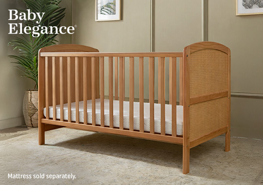Baby Elegance Heuston Cot Bed Rattan